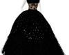 (SP) Black fur gown