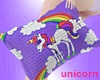Rainbow Unicorn Pillow S