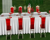 Red Wedding Table