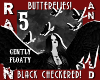 BLACK CHECK BUTTERFLIES 