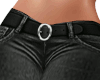 Black Crop Jeans w/ Belt