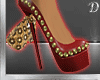 ~D~Spike Bow xmas heels 