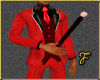 [15a]red 3 piece suit