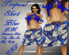 Tropical Skirt Blu BM
