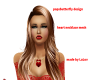 heart necklace mesh