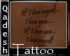 !Q! Love Text Tattoo