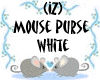 (IZ) Mouse Purse White