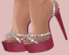 E* Pink Diamond Heels