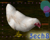 Animated White Chicken