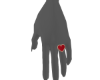 Ring 2 Van Heart Red L