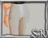 [sn] white satin pants