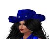 sapphire blue cowboy hat