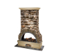 Country Stone Fireplace
