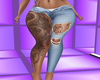 Sexy blue pants tattoos