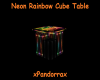 Neon Cube Table