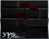 Flower Red Black PVC