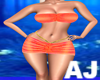 AJ Skirt Set Orange