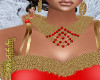 ~M~ Gold Red Beads