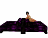purple club sofa & poses