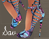 Grafitti Print Heels