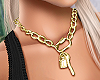 Lock Gold Necklace