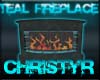 !CR! Teal Fireplace