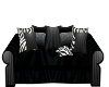 Black and zebra couch
