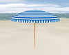 Beach Umbrella Blue/Wht