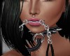 Leather Lip Chain Collar