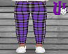 School Pants M purple