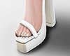 Platform White Heel