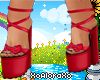(A) Valentine Heels Red