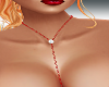 Red Boha Necklace