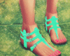 D l C Green Sandals