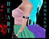 Heart ArmBand L cyan