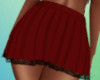 Red/Black Pleated Skirt