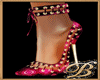 Brittny black pink heels