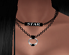 Star Necklace Black