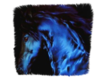 Blue Horse Fur Rug
