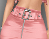 E* Pink Leather Skirt RL