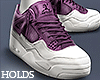 4's Purple on White F