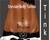 Stevian belly tattoo