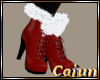 Red Fur Trimmed Boots