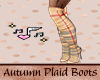 Autumn Plaid Boots