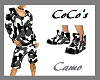 Black&white Camo Shoes
