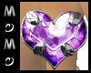 MZ Heart Ring - Purple