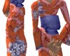 Kimono Long Skirt Orange