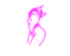 !V Neon Girl Purple