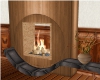 Modern Wooden Fireplace