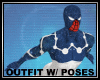 SpiderMan Cosmic With Pose Pack Outfit
